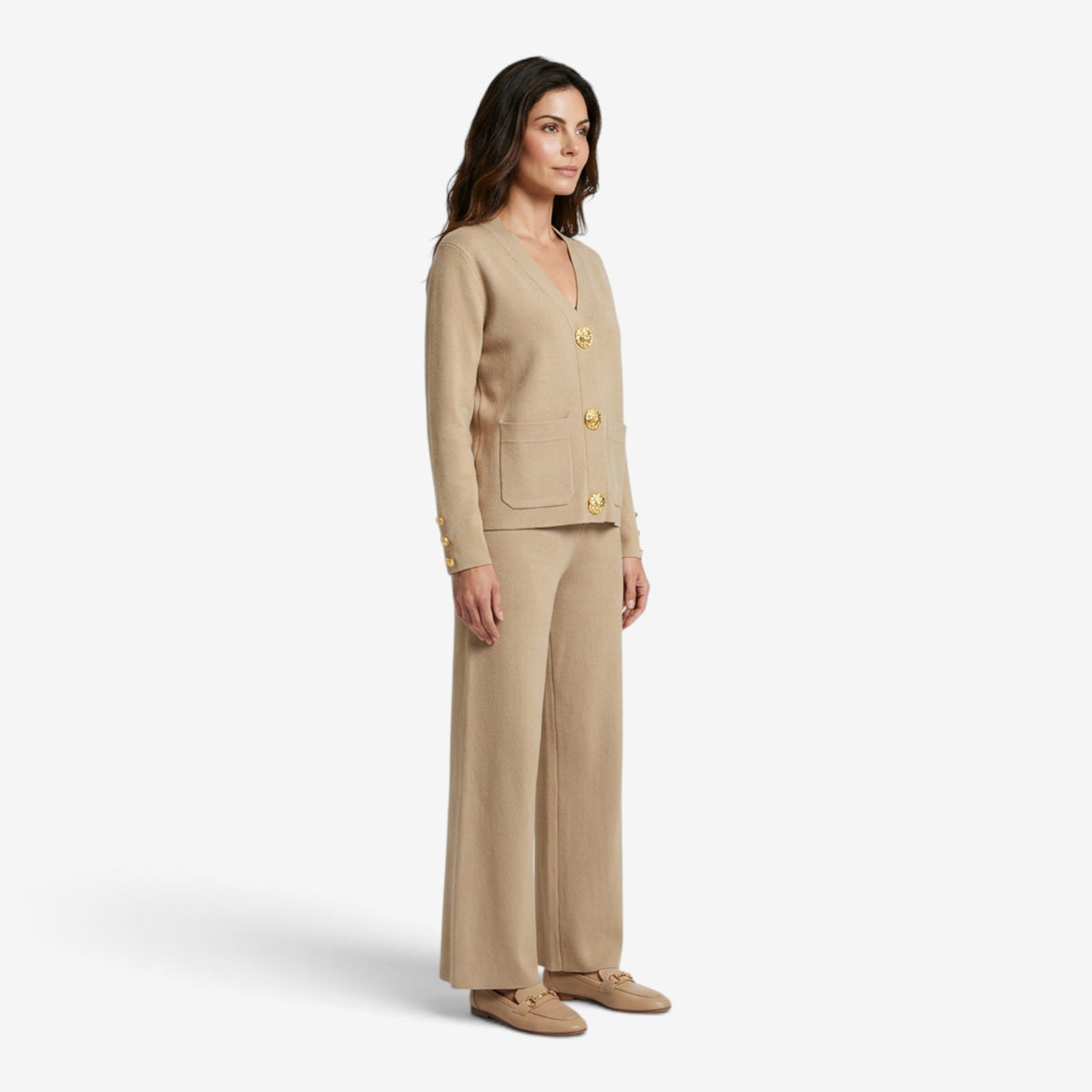 Conjunto de Punto con Cárdigan para Mujer