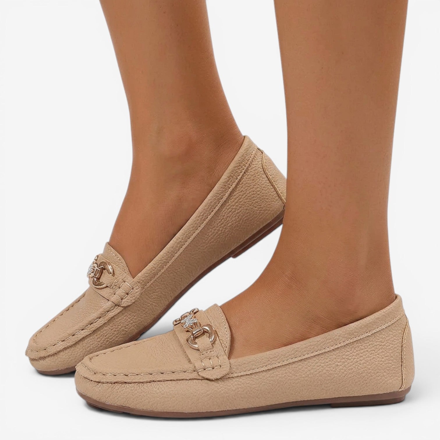 Mocasines Planos de Punta Redonda para Mujer