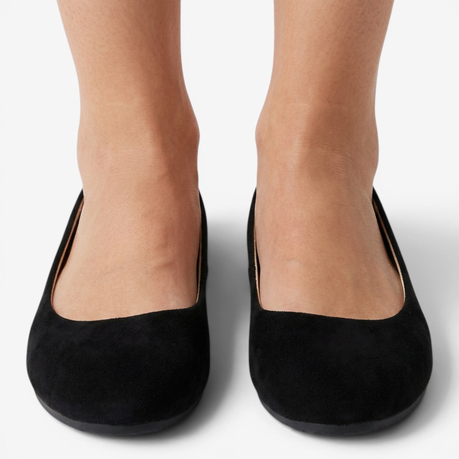 Mocasines de Ante con Punta Cuadrada para Mujer