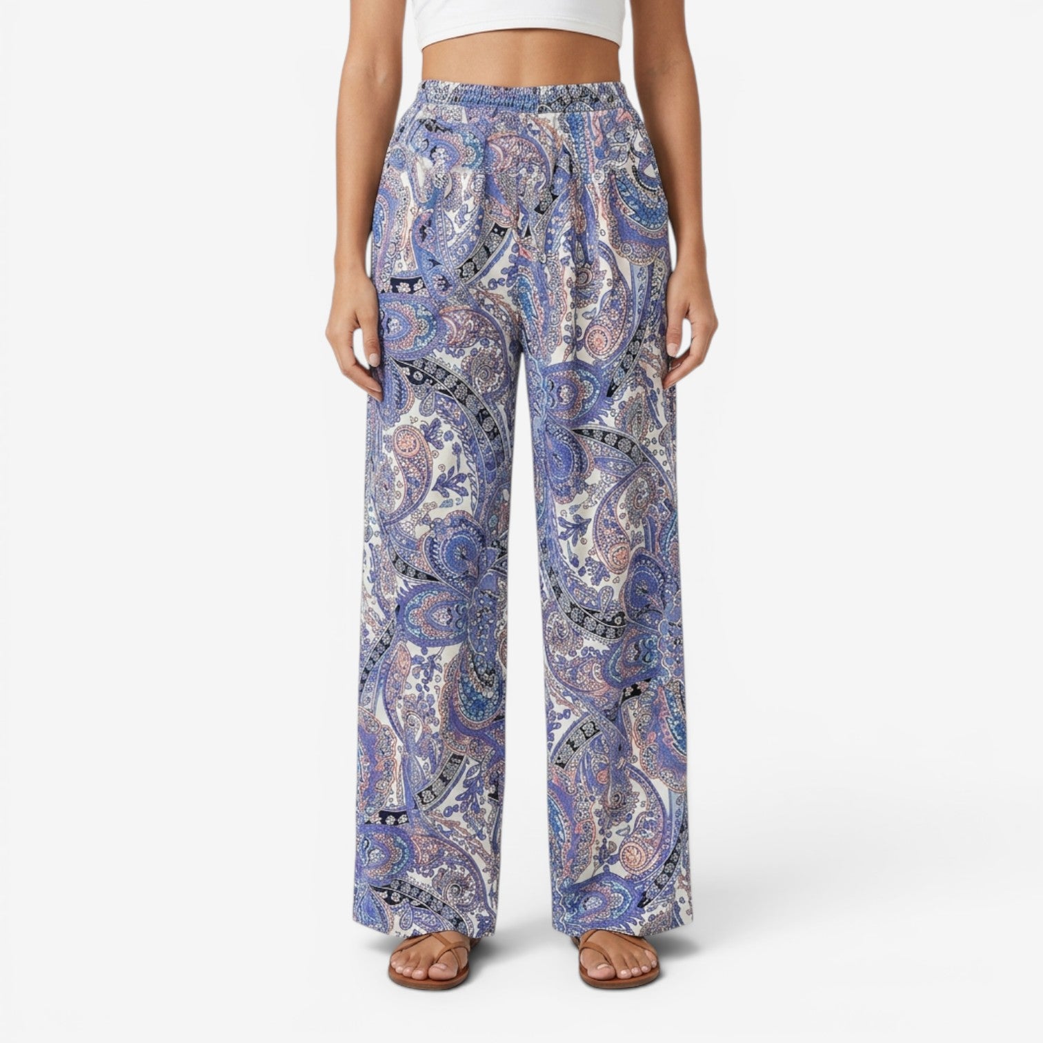 Pantalón Bohemio de Pierna Ancha