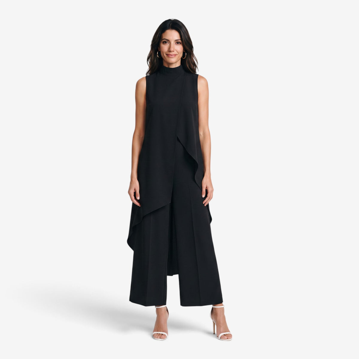 Conjunto Asimétrico con Pantalón Palazzo para Mujer