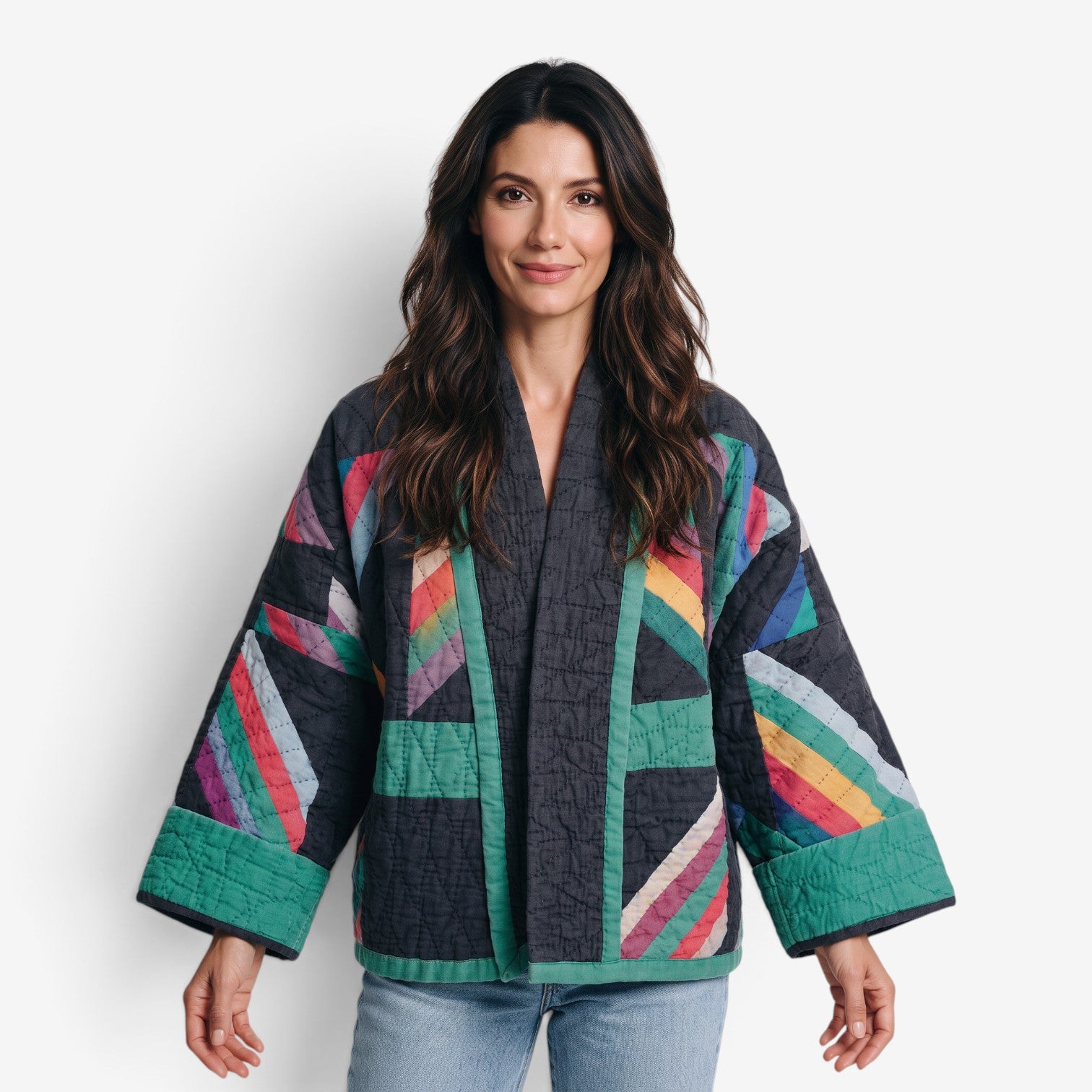Chaqueta Acolchada Estampada para Mujer