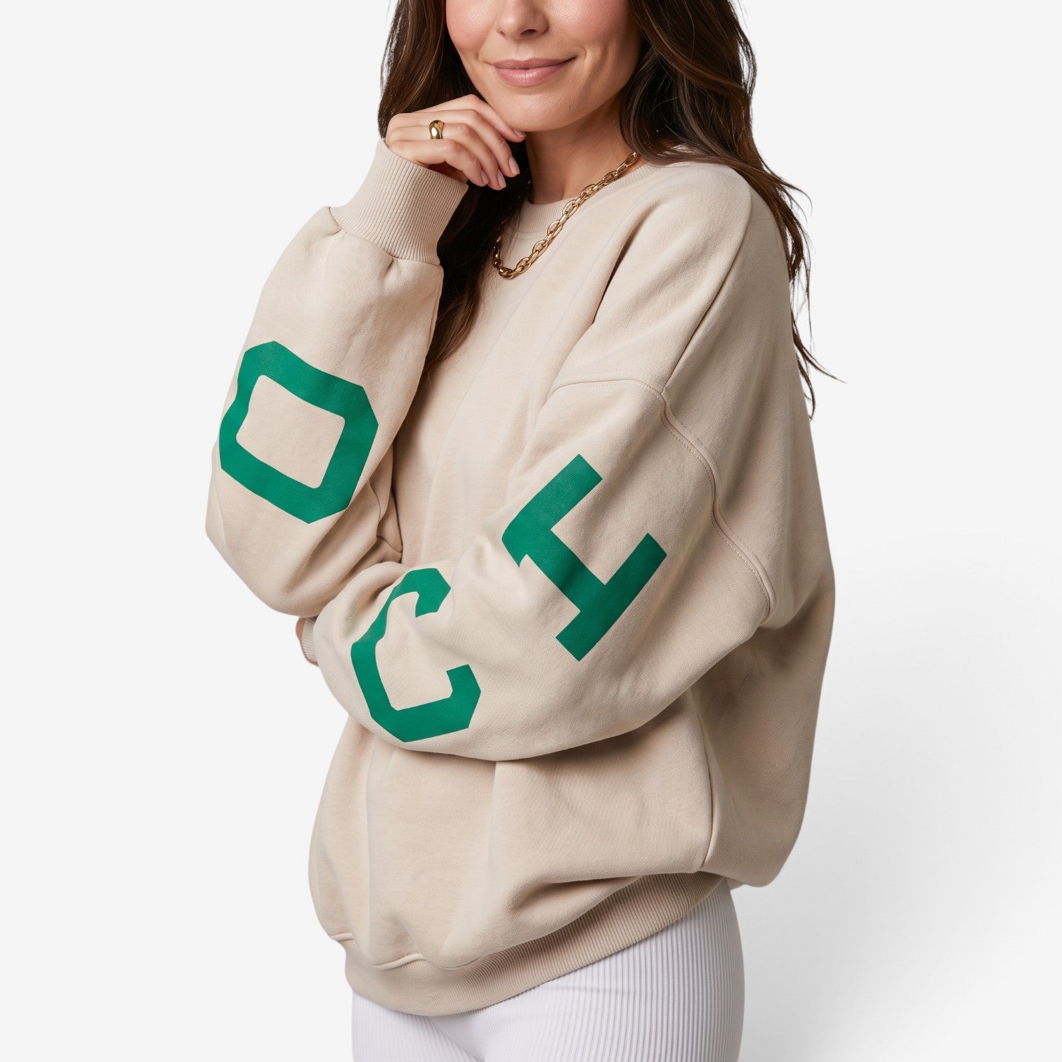 Sudadera Oversize con Estampado para Mujer