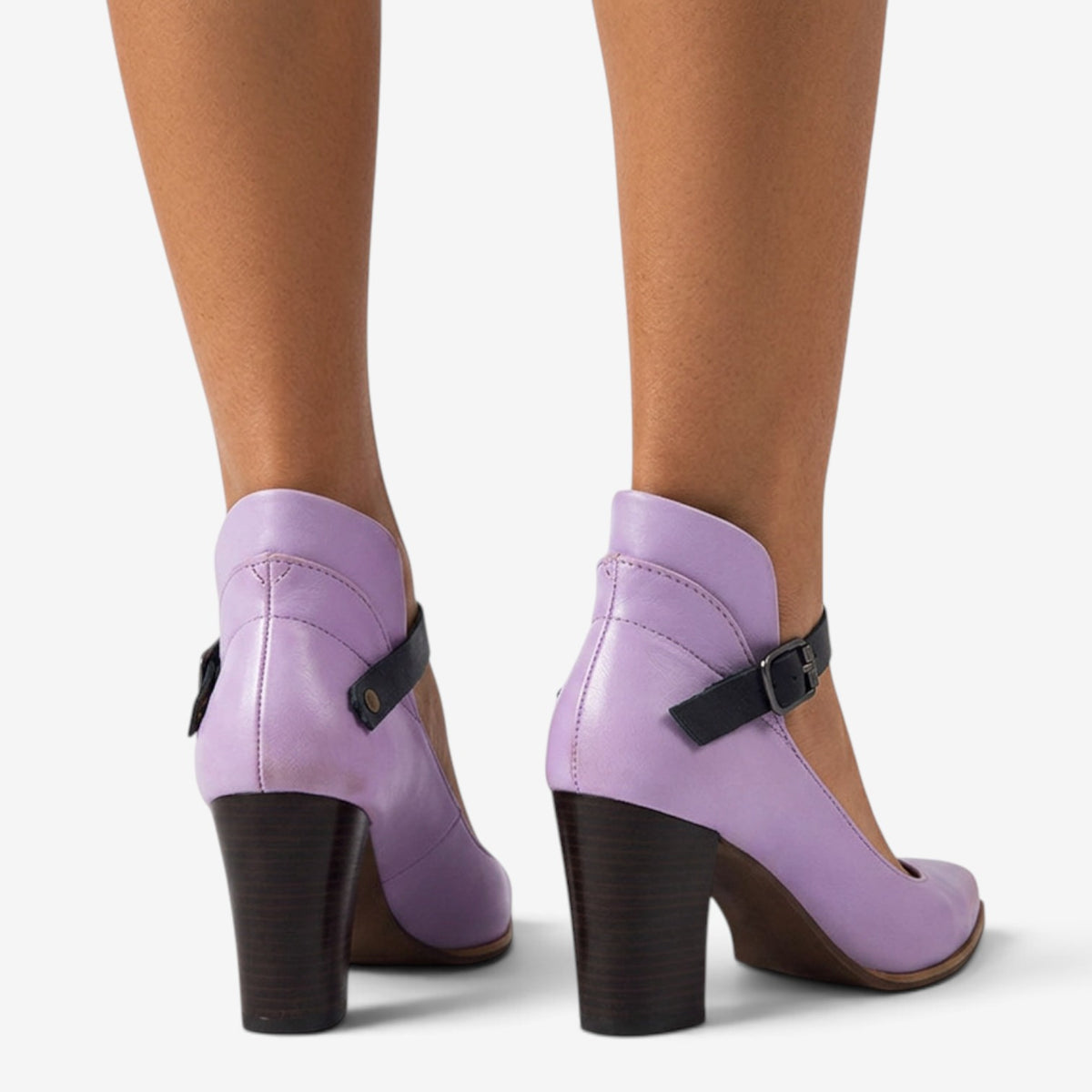 Zapatos Mary Jane con Tacón Ancho para Mujer