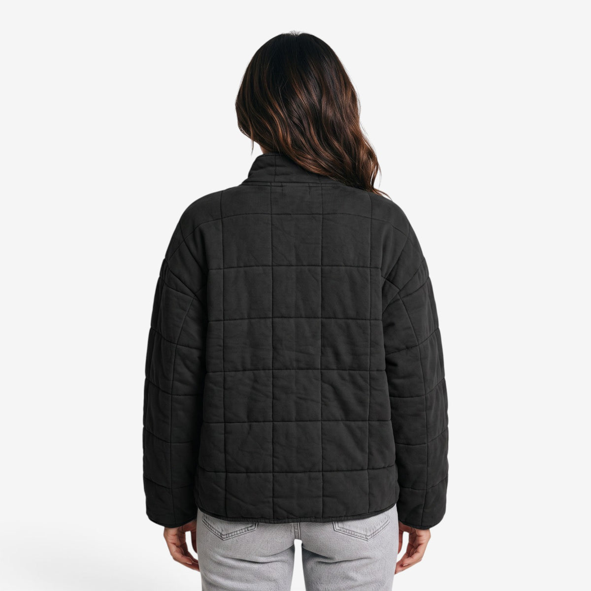 Chaqueta Acolchada con Cremallera para Mujer