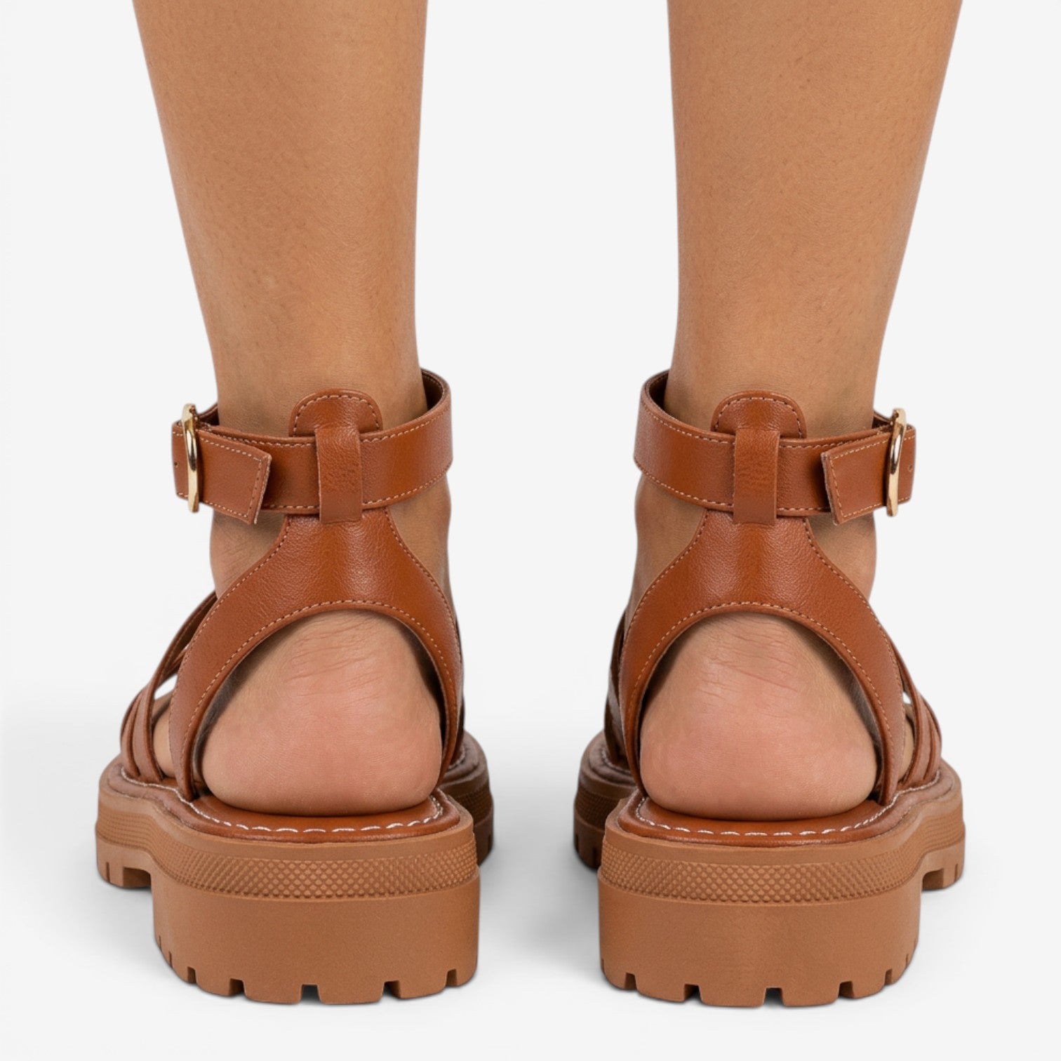 Sandalias Romanas de Piel para Mujer