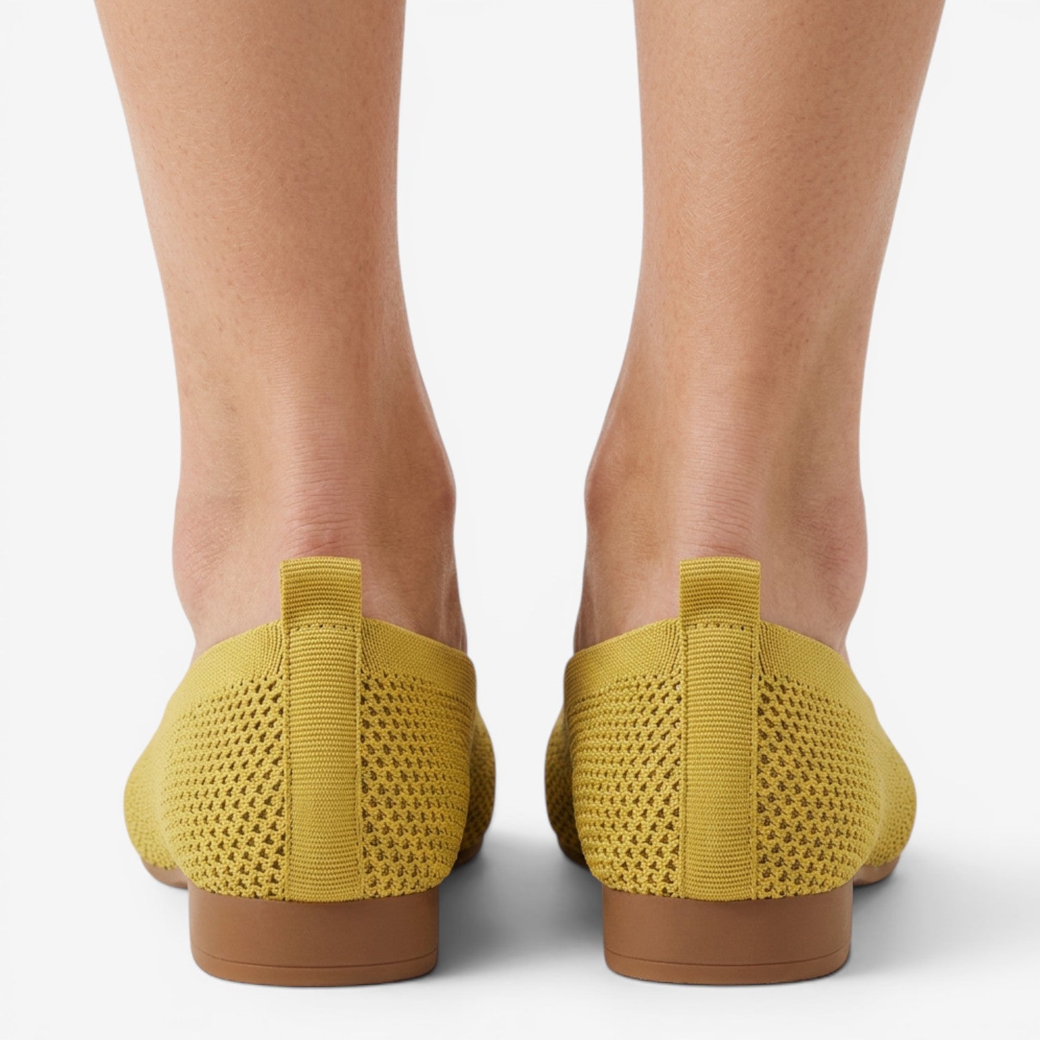Mocasines de Malla con Punta Cuadrada para Mujer