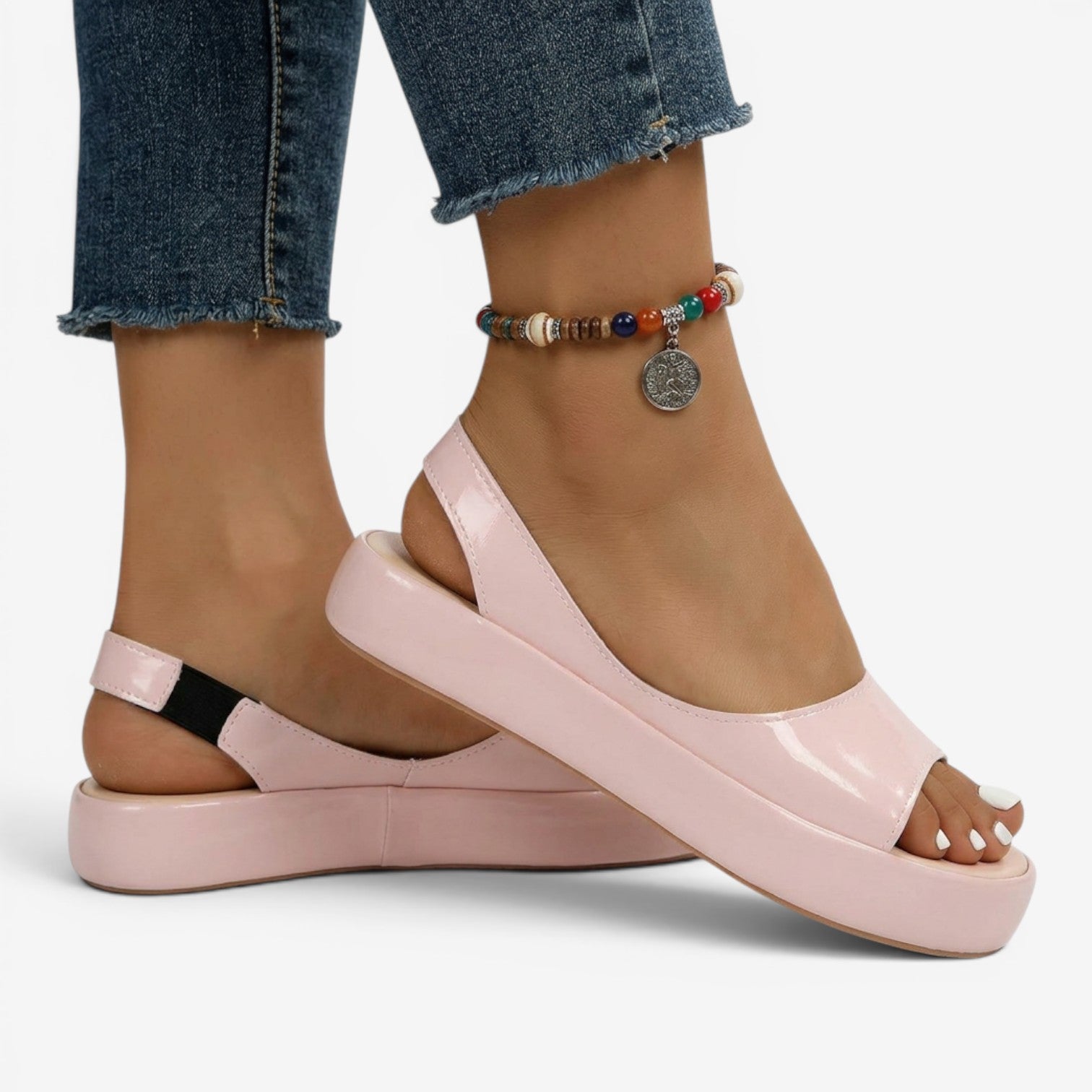 Sandalias de Plataforma con Slingback para Mujer