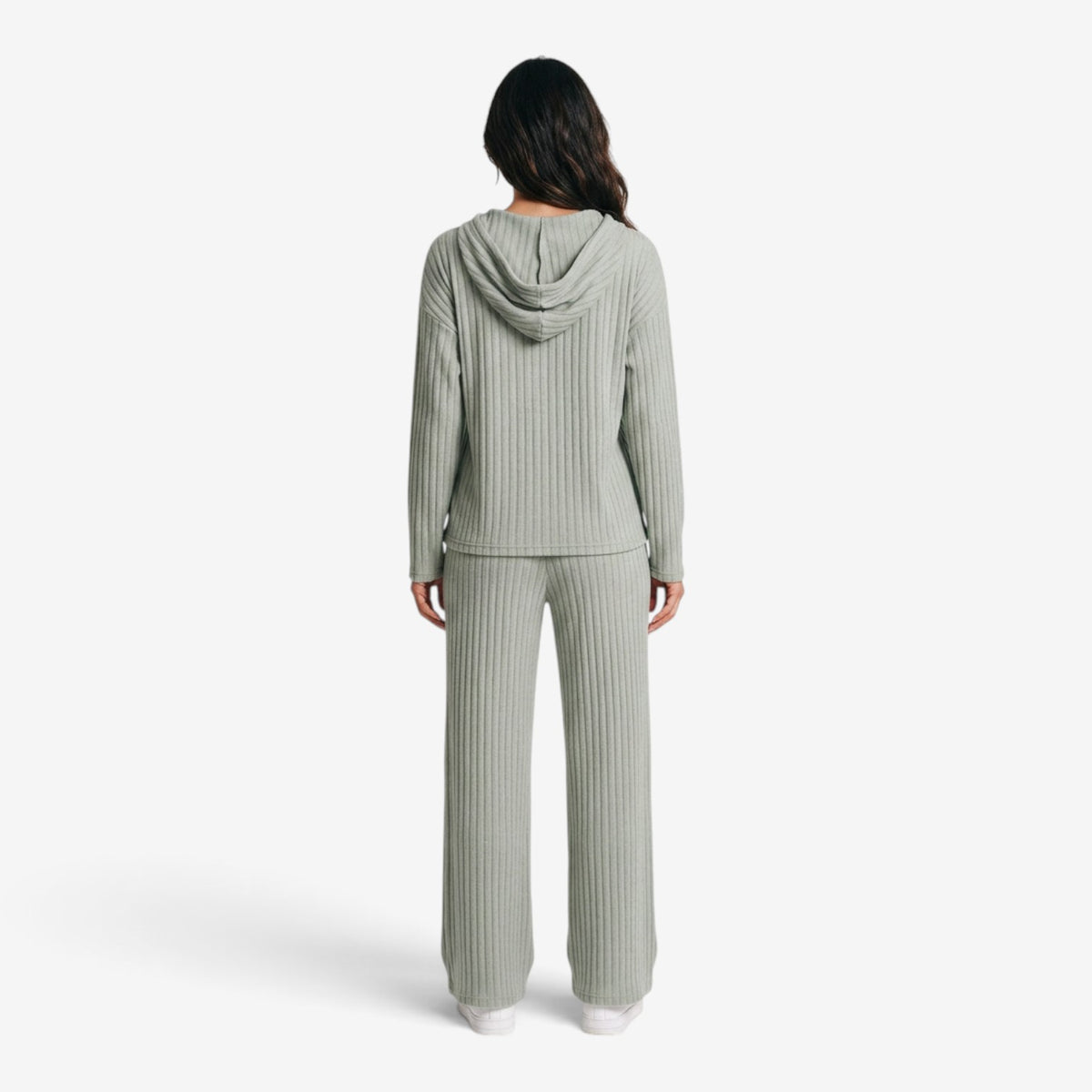 Conjunto de Punto Acanalado para Mujer