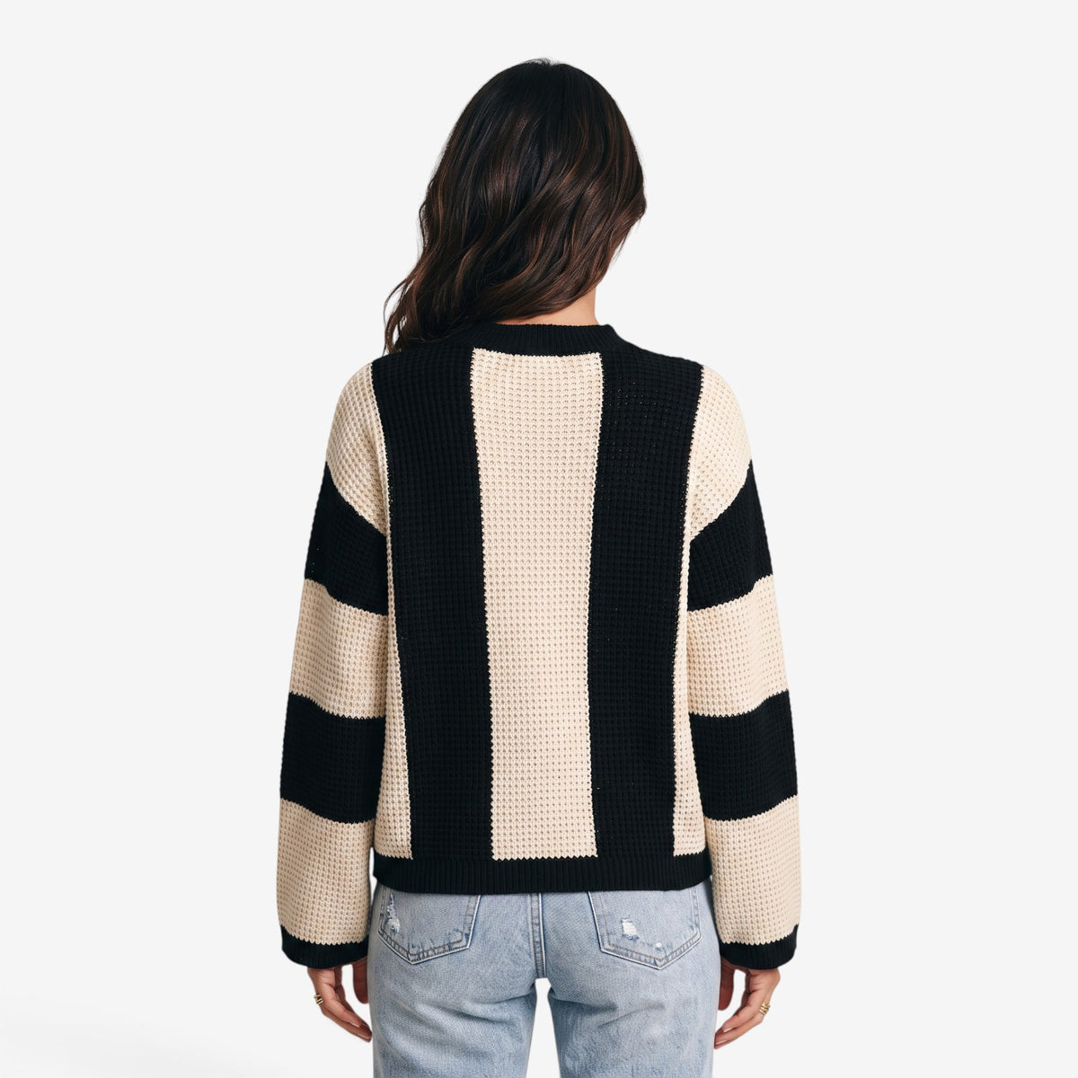 Jersey de Punto con Rayas Anchas