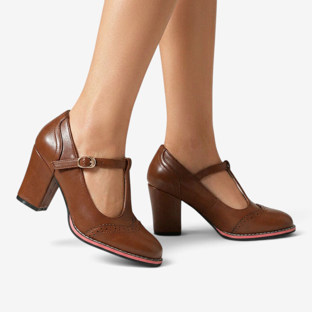 Zapatos de Tacón con Correa Mary Jane para Mujer