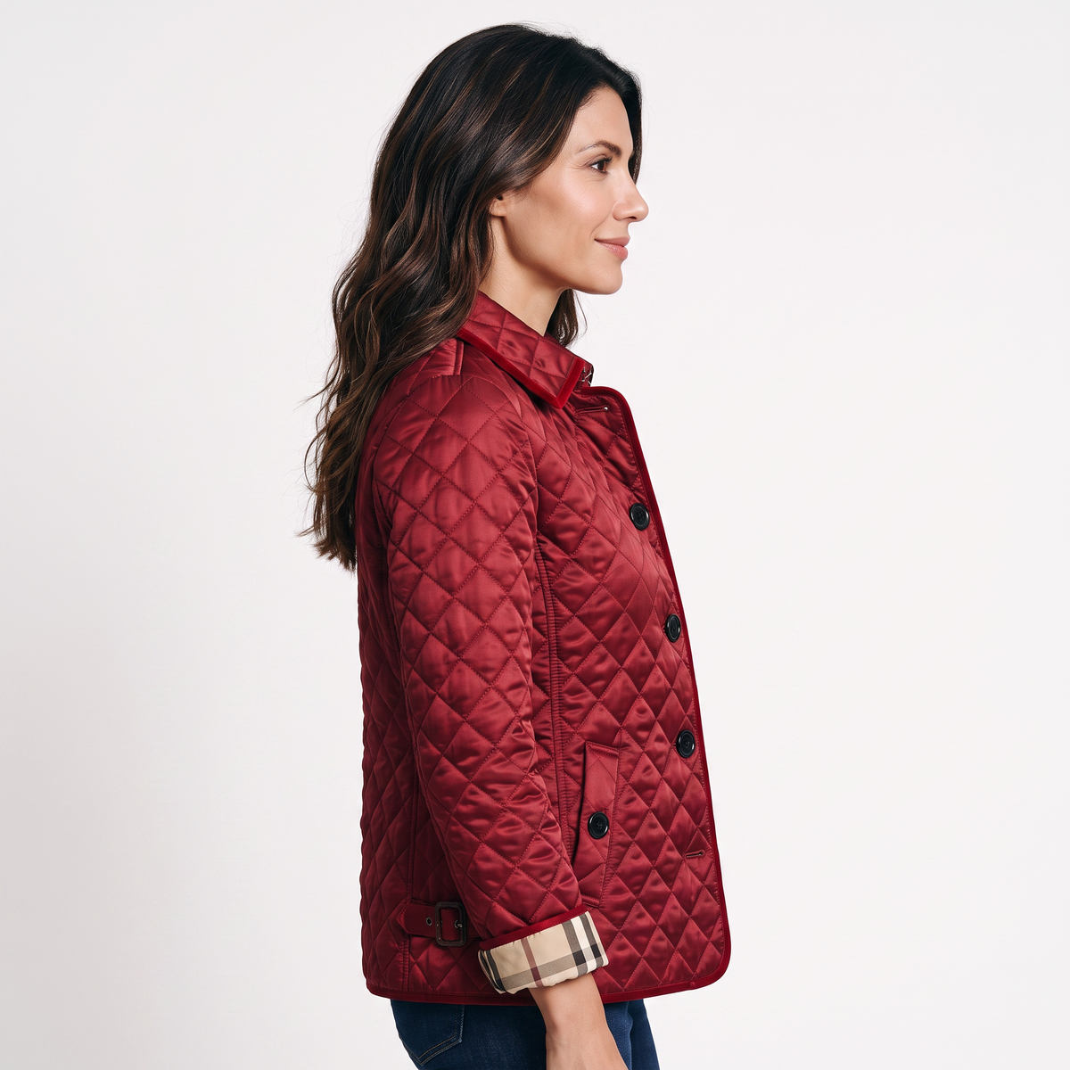 Chaqueta Acolchada Entallada para Mujer