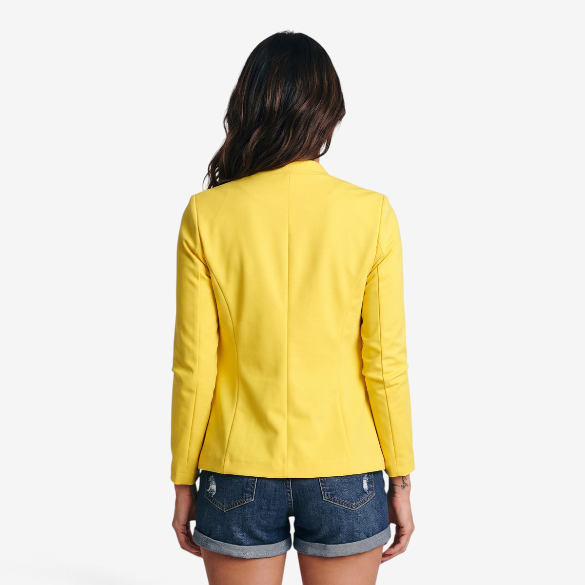 Blazer Entallada de Manga Larga para Mujer