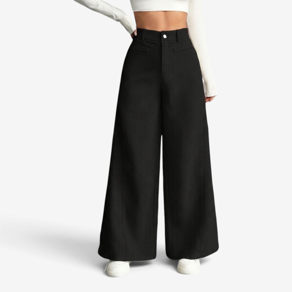 Pantalón Palazzo de Cintura Alta para Mujer