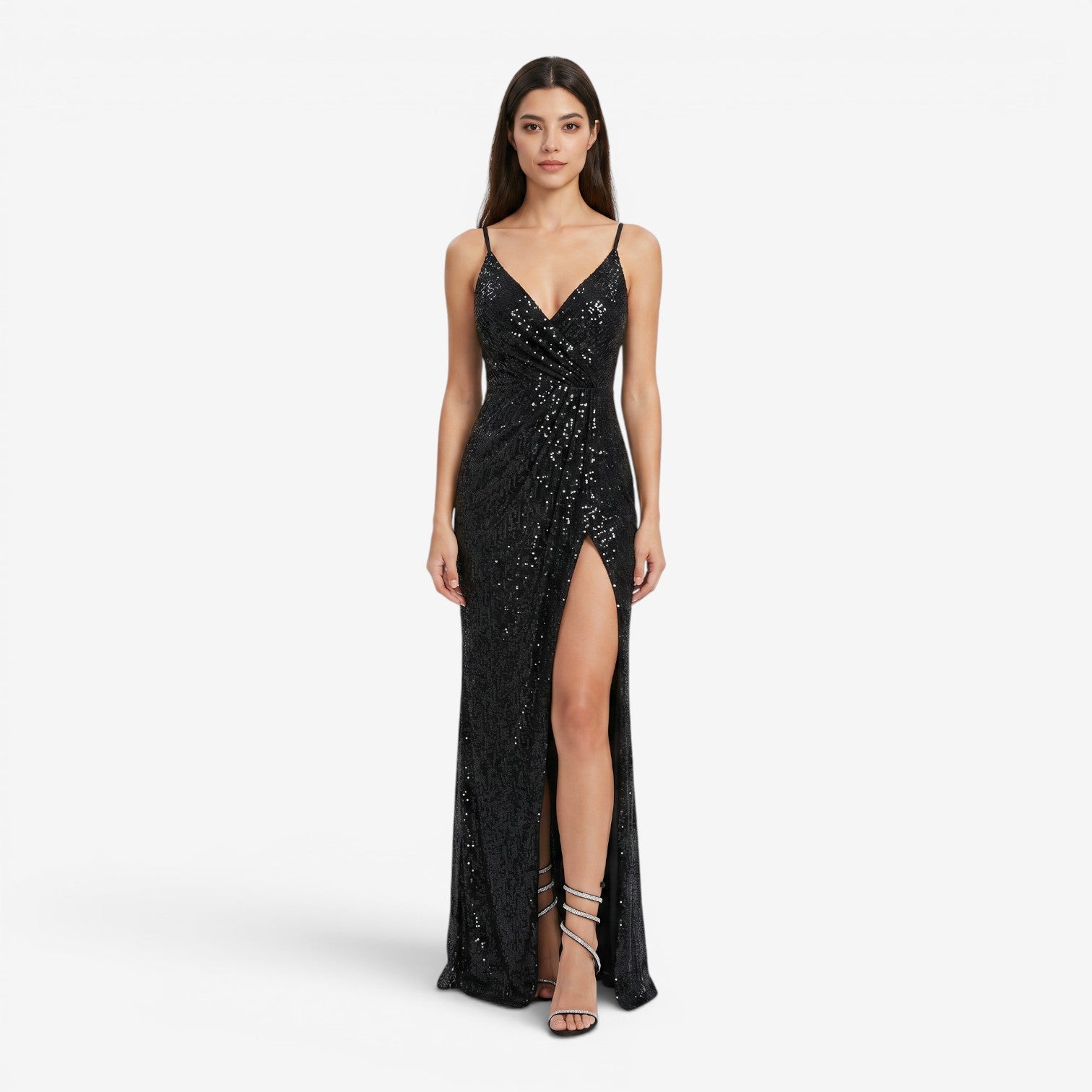 Vestido Maxi con Lentejuelas