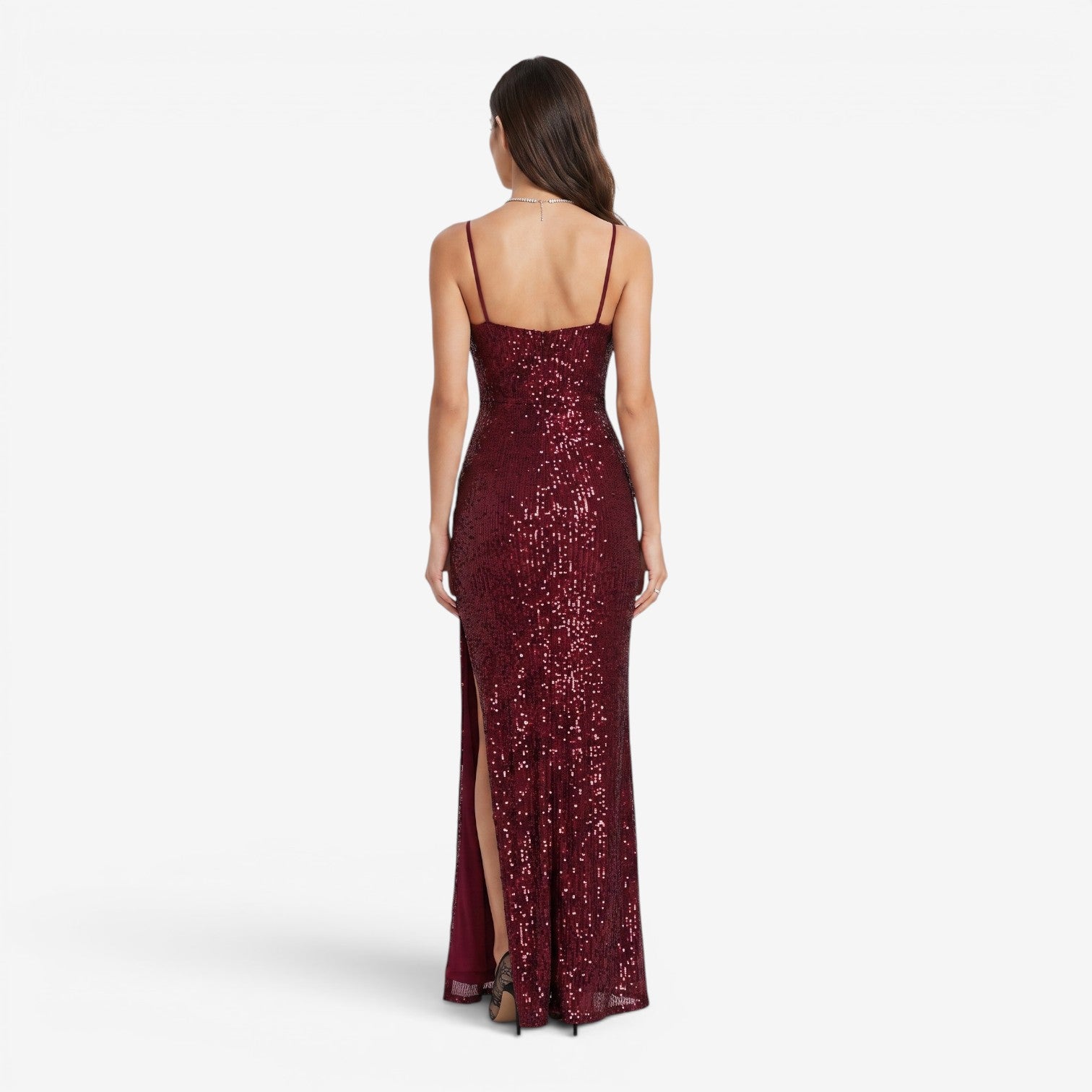 Vestido Maxi con Lentejuelas
