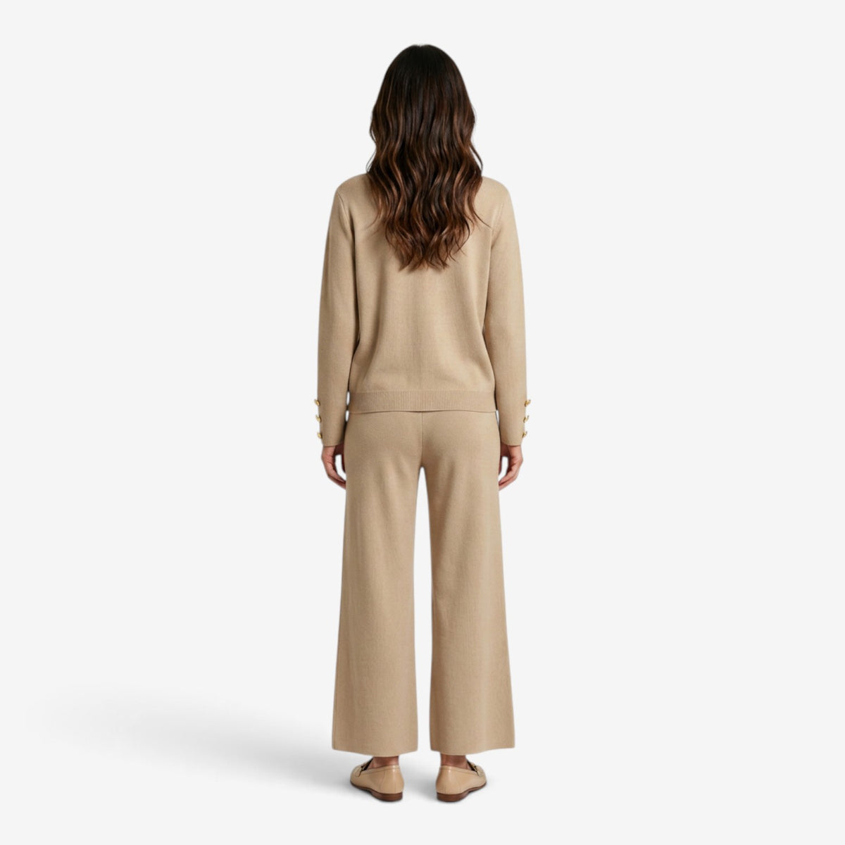 Conjunto de Punto con Cárdigan para Mujer