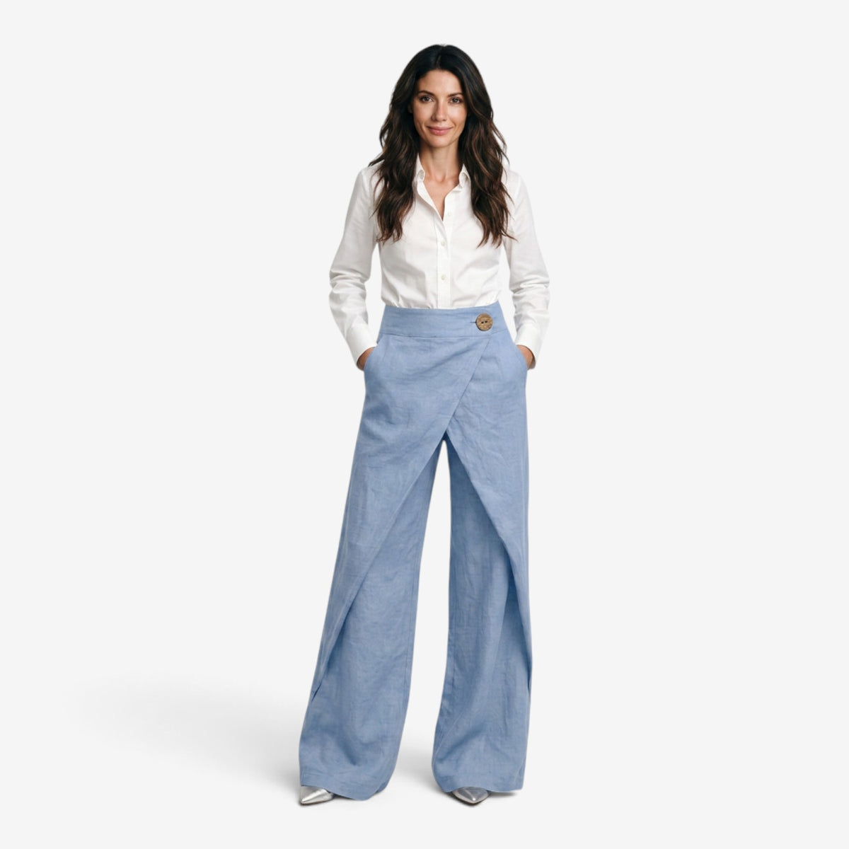 Pantalón Elegante de Pierna Recta para Mujer