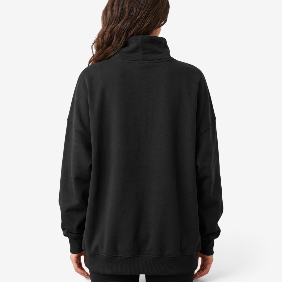 Sudadera Oversize con Cuello Alto para Mujer