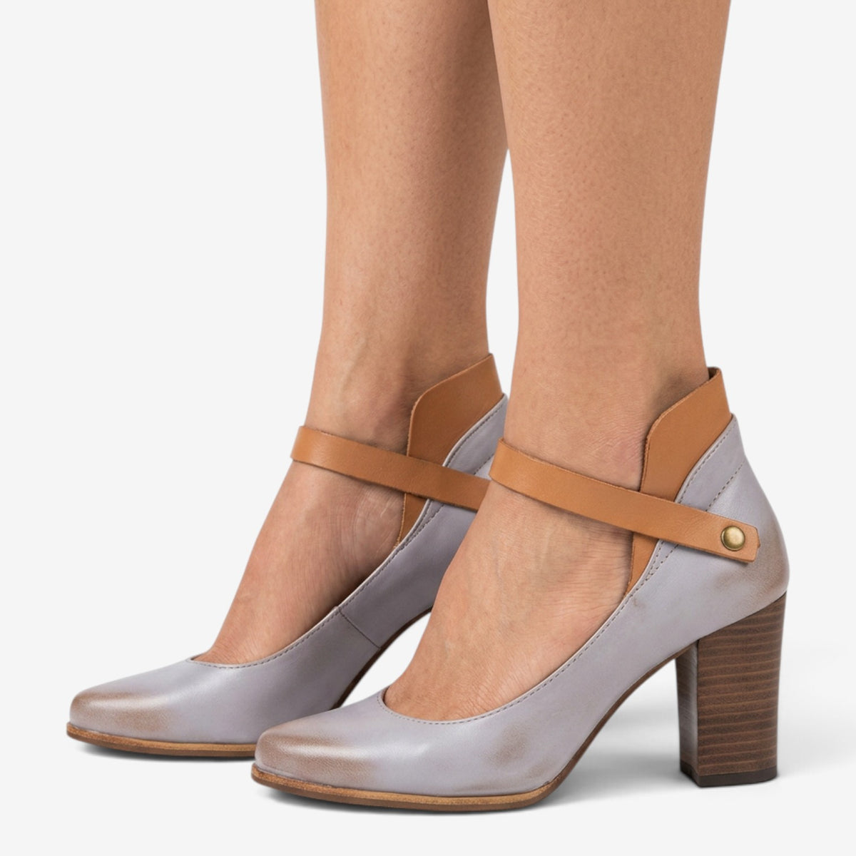 Zapatos Mary Jane con Tacón Ancho para Mujer