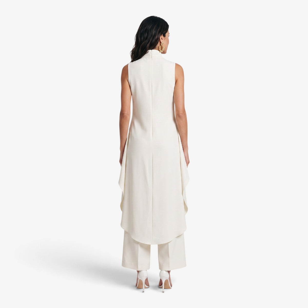 Conjunto Asimétrico con Pantalón Palazzo para Mujer