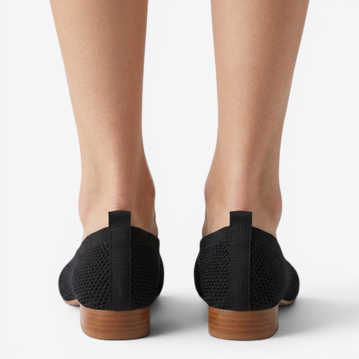 Mocasines de Malla con Punta Cuadrada para Mujer