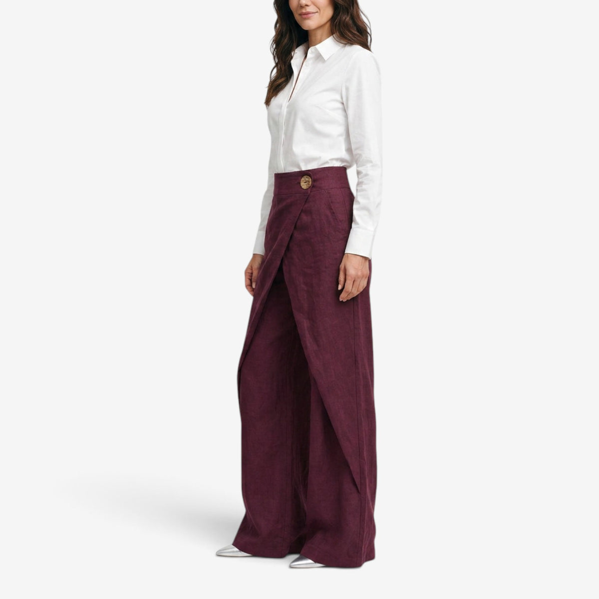 Pantalón Elegante de Pierna Recta para Mujer