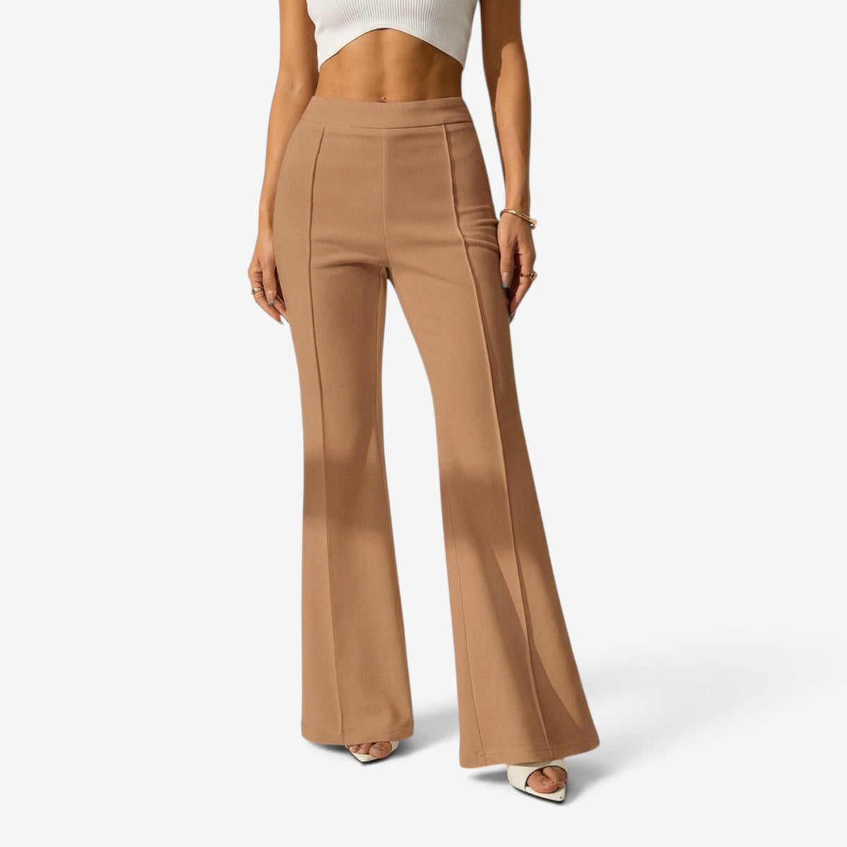 Pantalón Clásico de Cintura Alta para Mujer