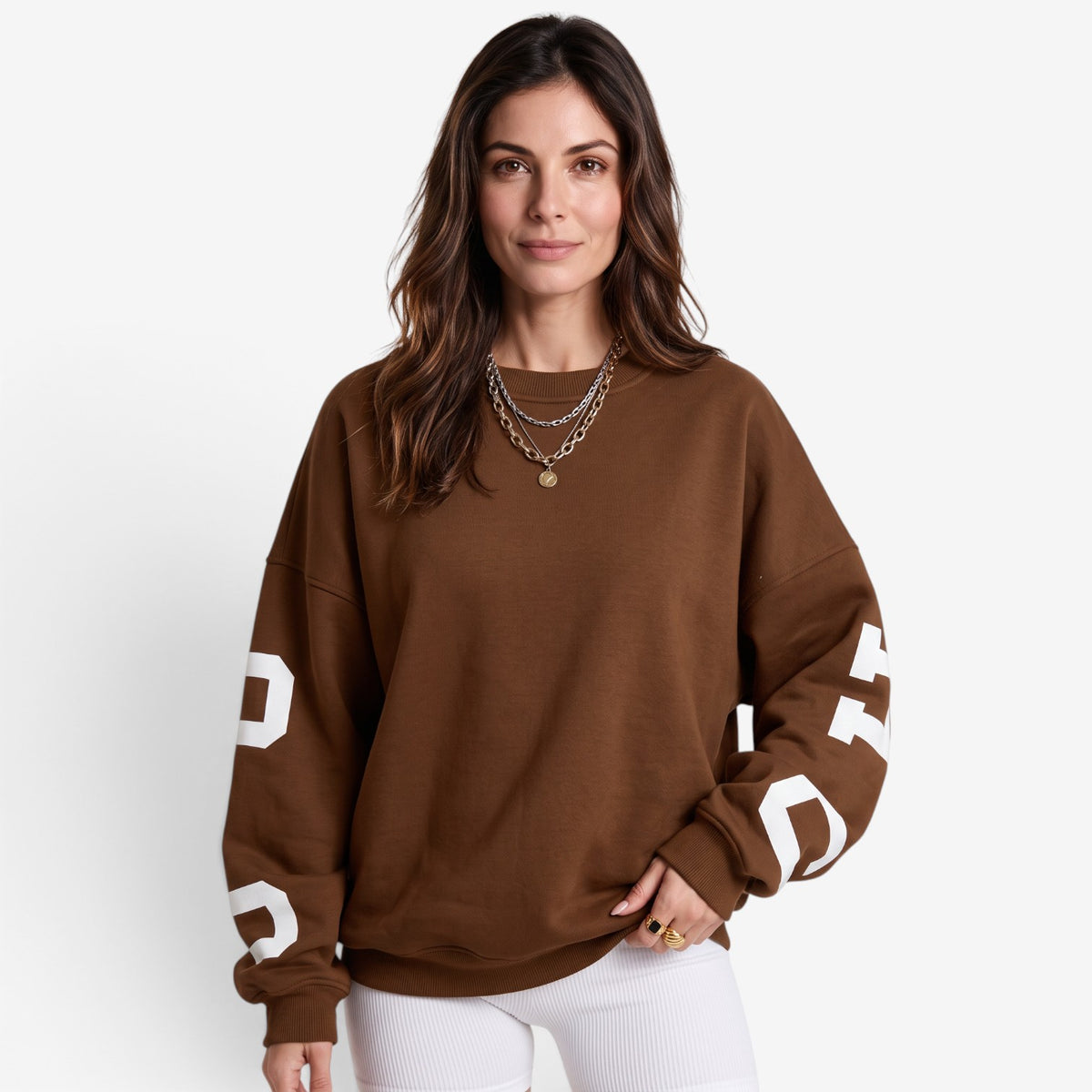Sudadera Oversize con Estampado para Mujer
