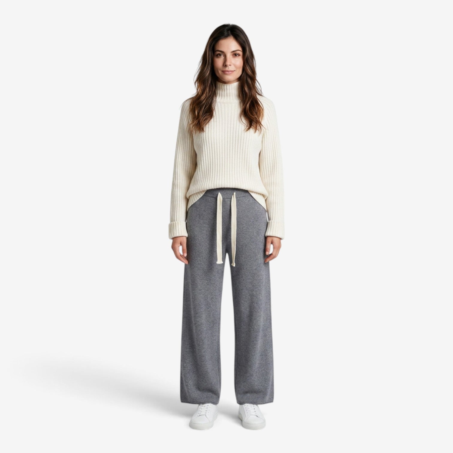 Conjunto de Jersey y Pantalón Ancho para Mujer