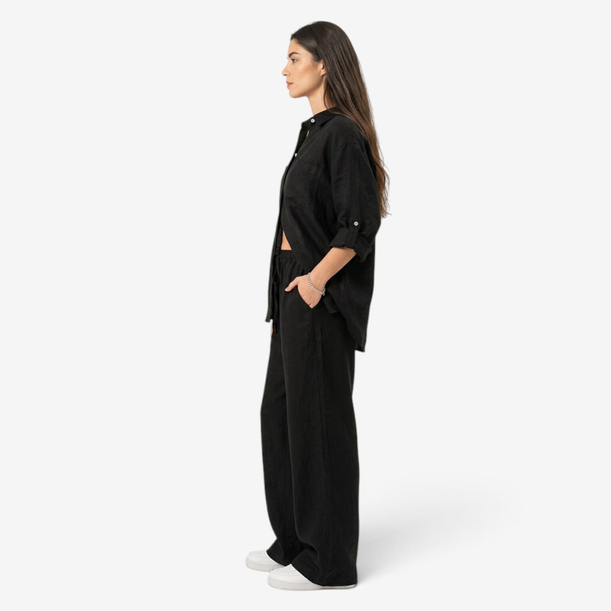 Conjunto Casual de Camisa y Pantalón para Mujer