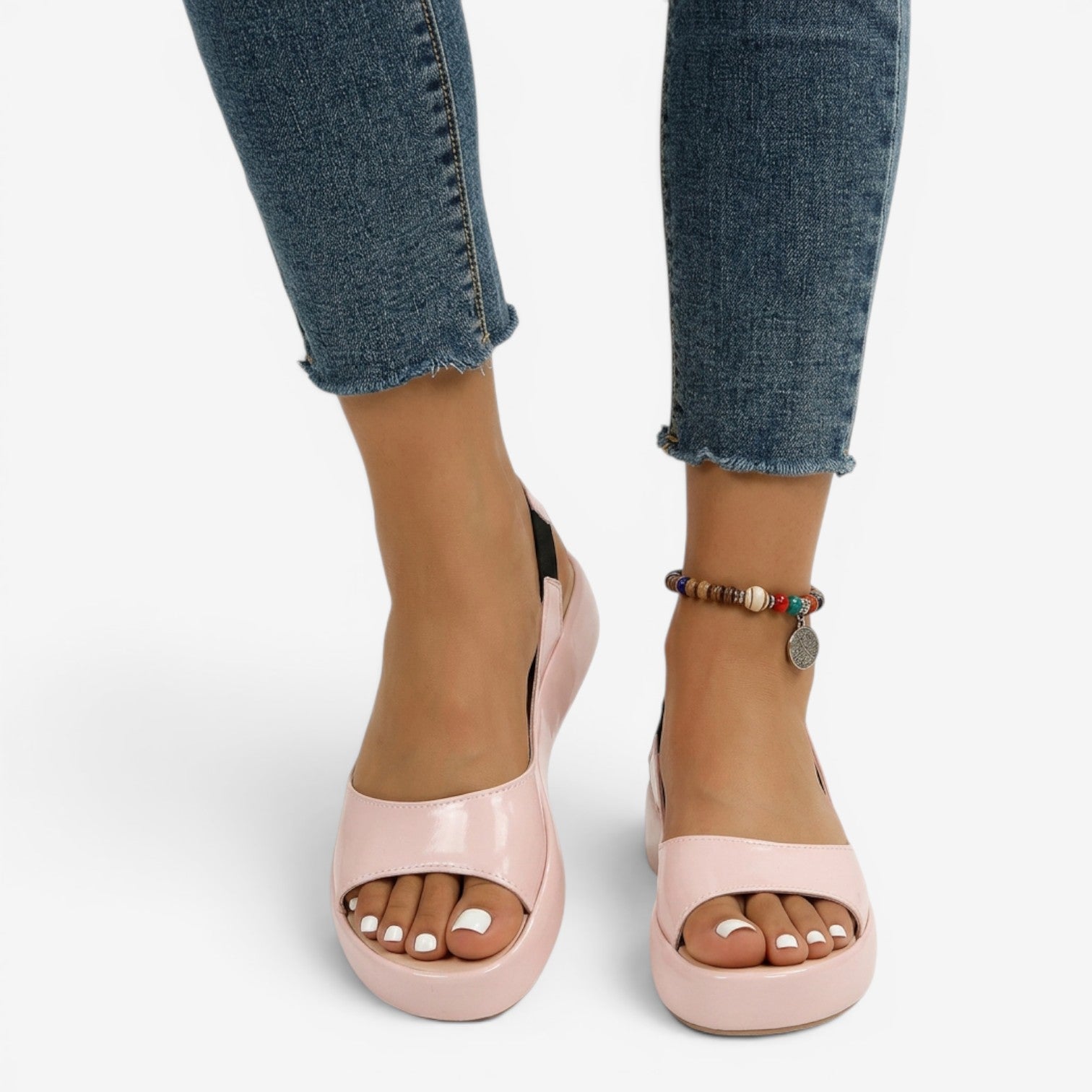 Sandalias de Plataforma con Slingback para Mujer
