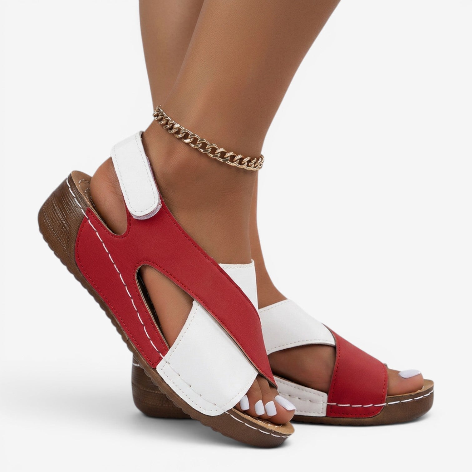 Sandalias Romanas de Cuña para Mujer