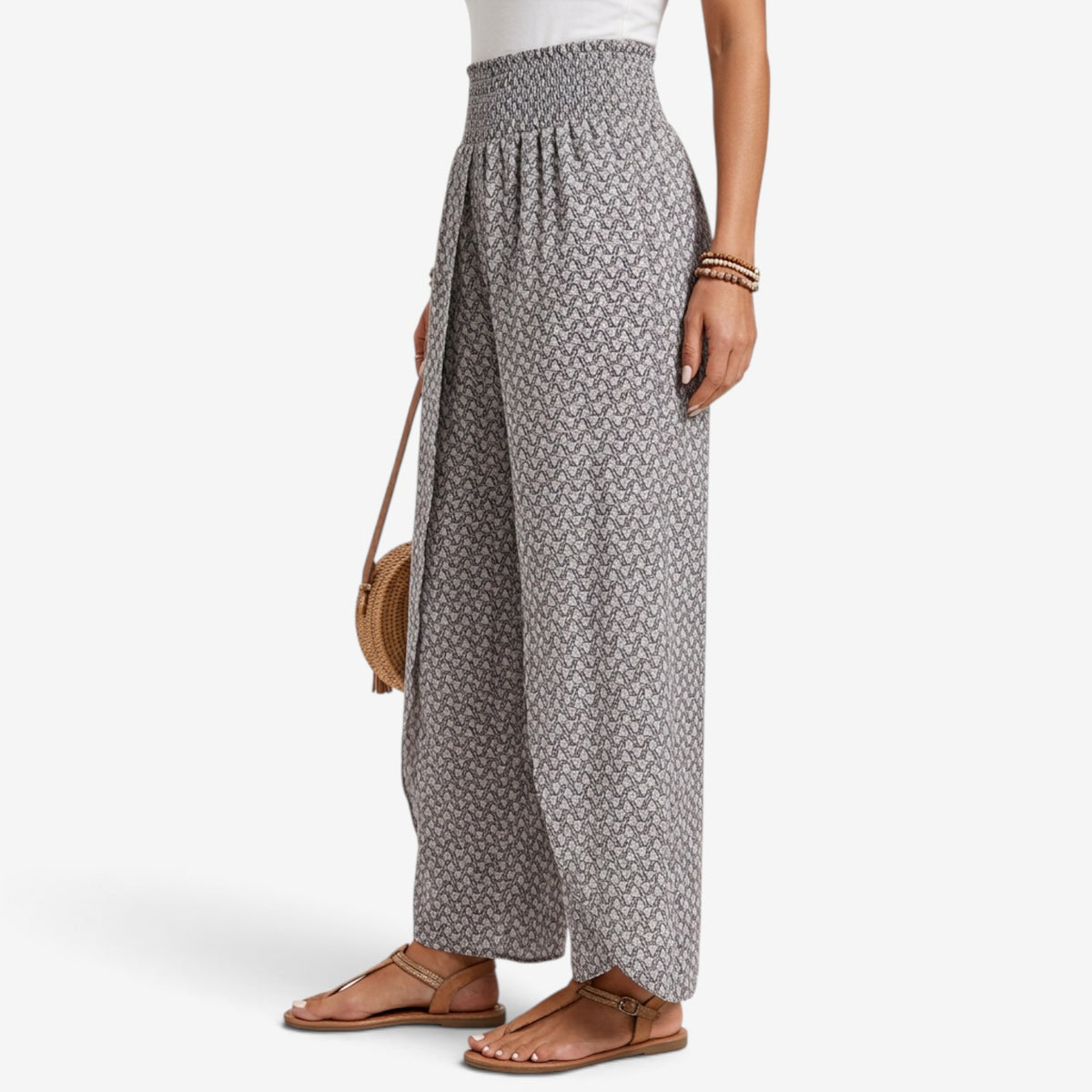 Pantalón Palazzo Estampado para Mujer