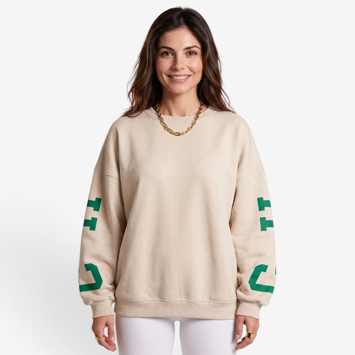 Sudadera Oversize con Estampado para Mujer