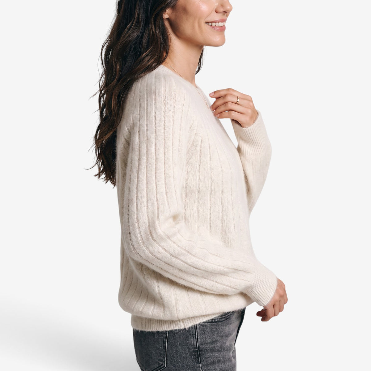 Jersey de Punto Acanalado para Mujer