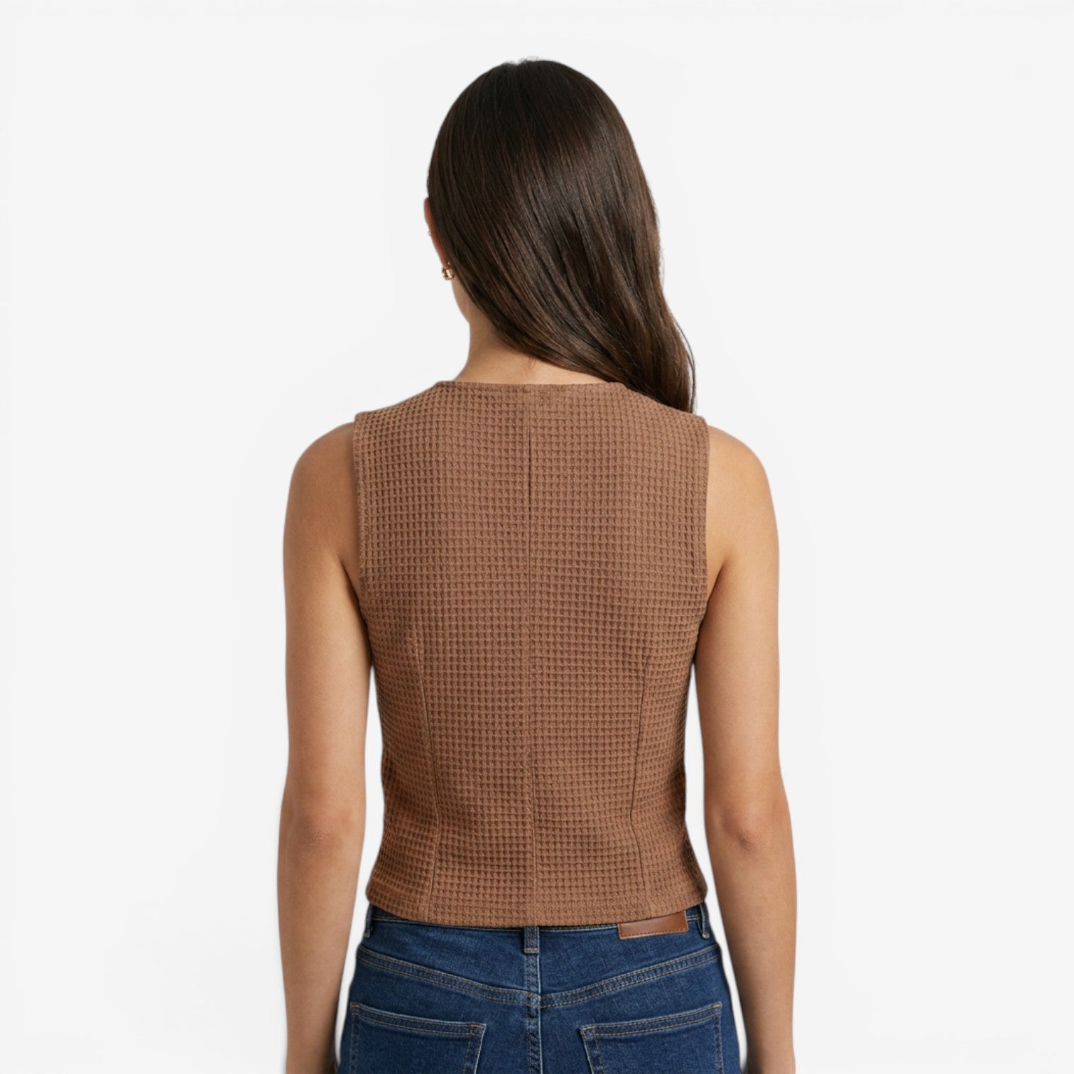 Blusa Sin Mangas para Oficina Mujer