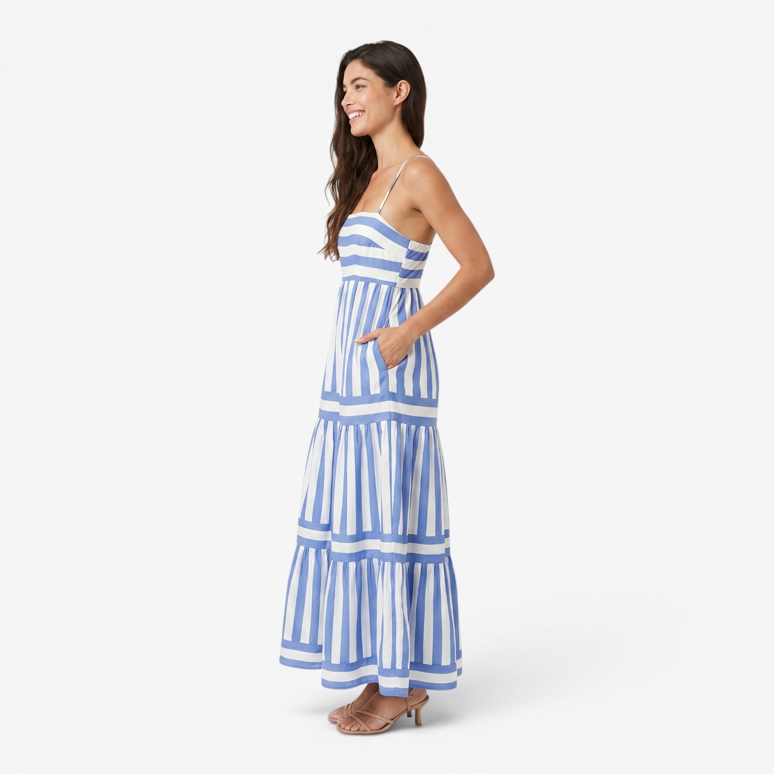 Vestido de Playa con Tirantes y Bolsillos