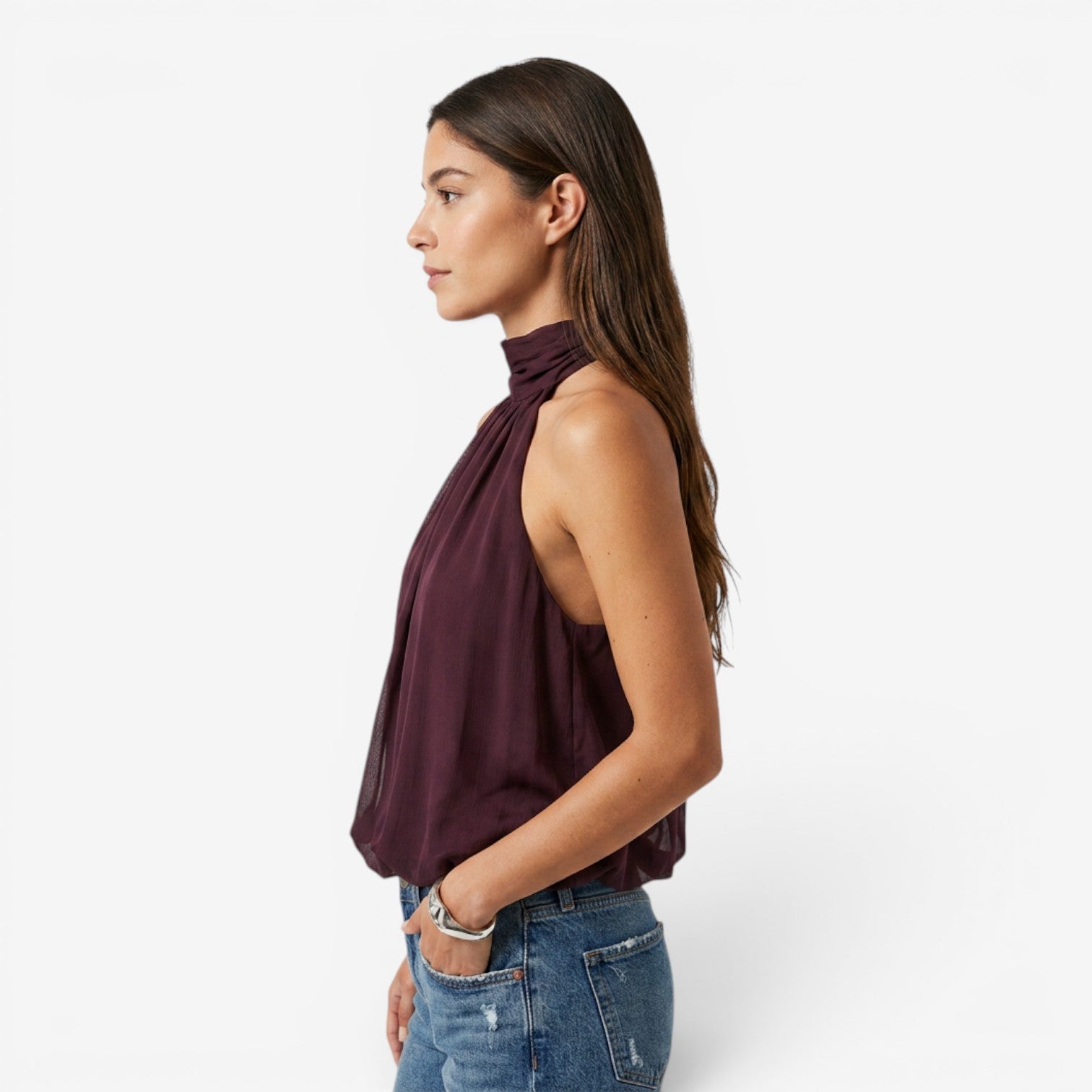 Top Halter de Espalda Descubierta