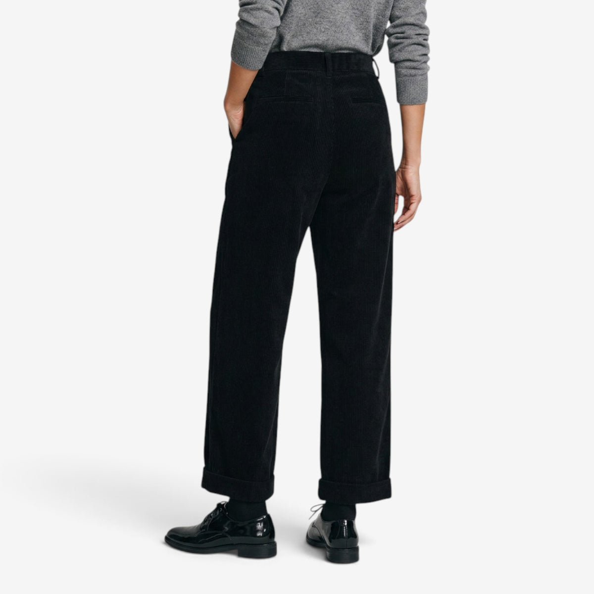 Pantalón de Pana de Pierna Ancha para Mujer