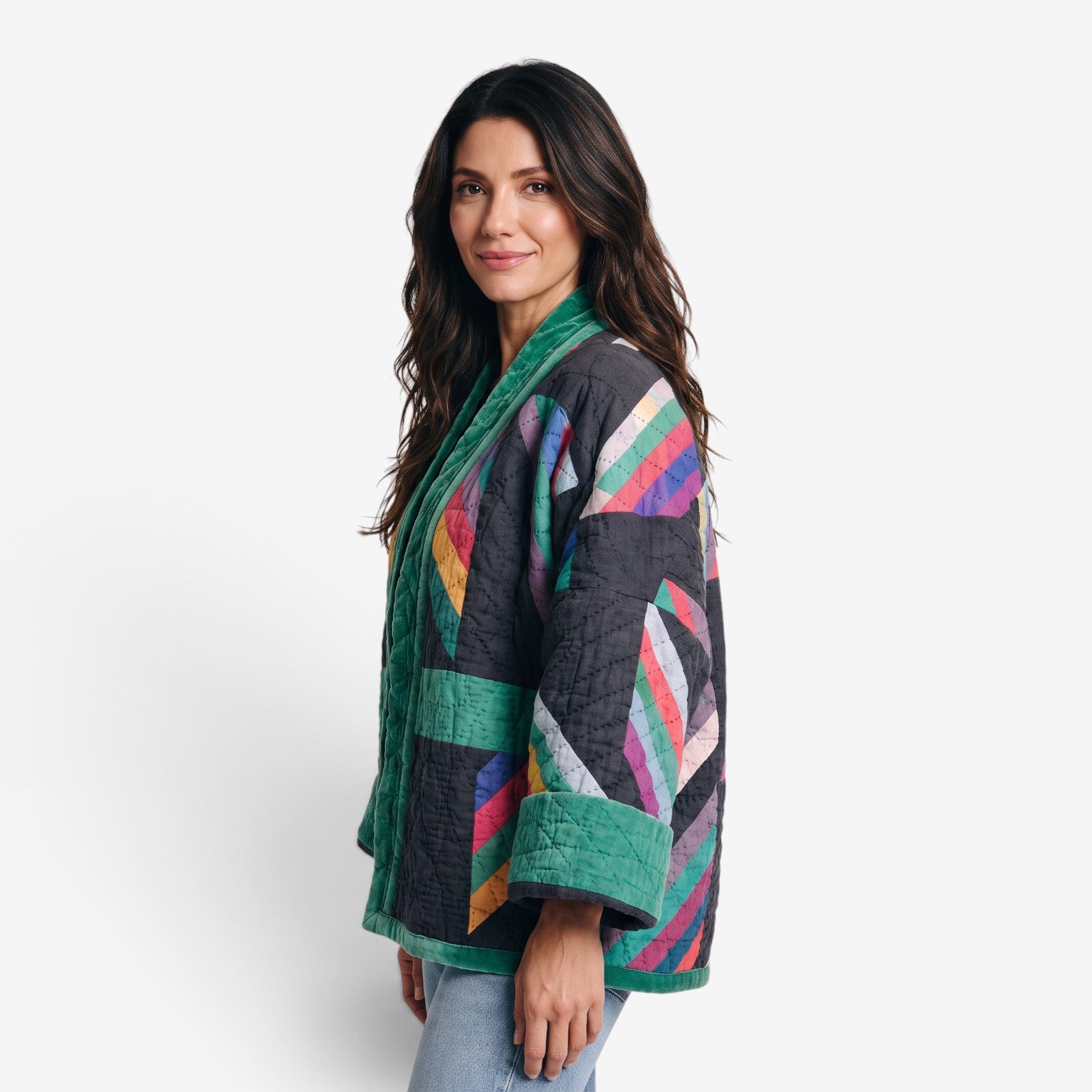 Chaqueta Acolchada Estampada para Mujer