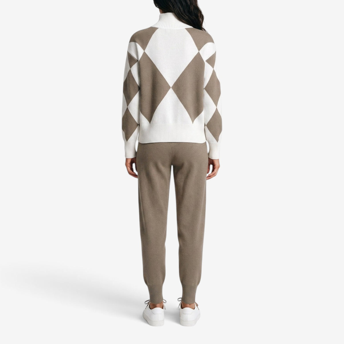 Conjunto Aria con Jersey de Rombos para Mujer
