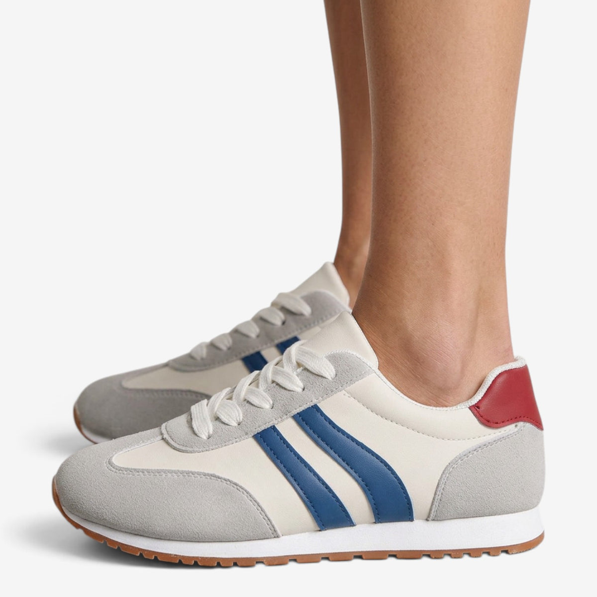 Zapatillas Retro con Rayas para Mujer