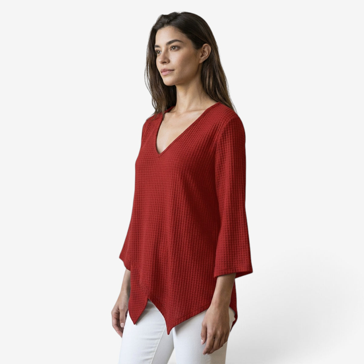 Top Asimétrico con Textura Gofrada para Mujer
