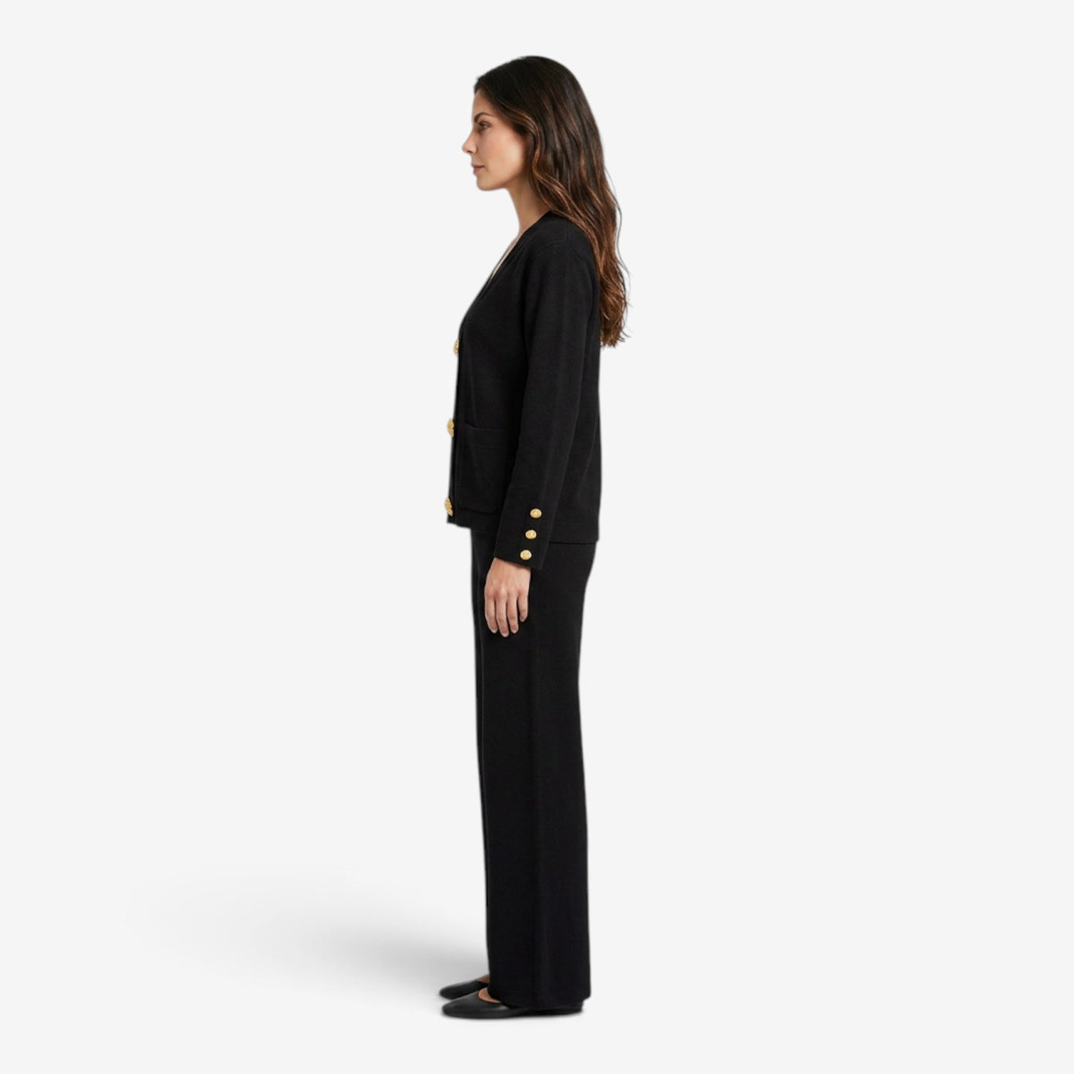 Conjunto de Punto con Cárdigan para Mujer