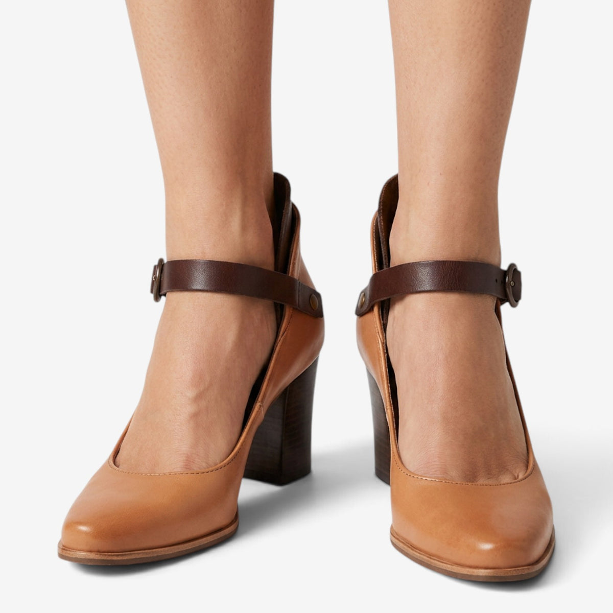 Zapatos Mary Jane con Tacón Ancho para Mujer
