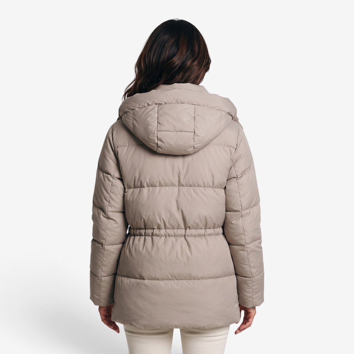 Abrigo Acolchado con Capucha para Mujer