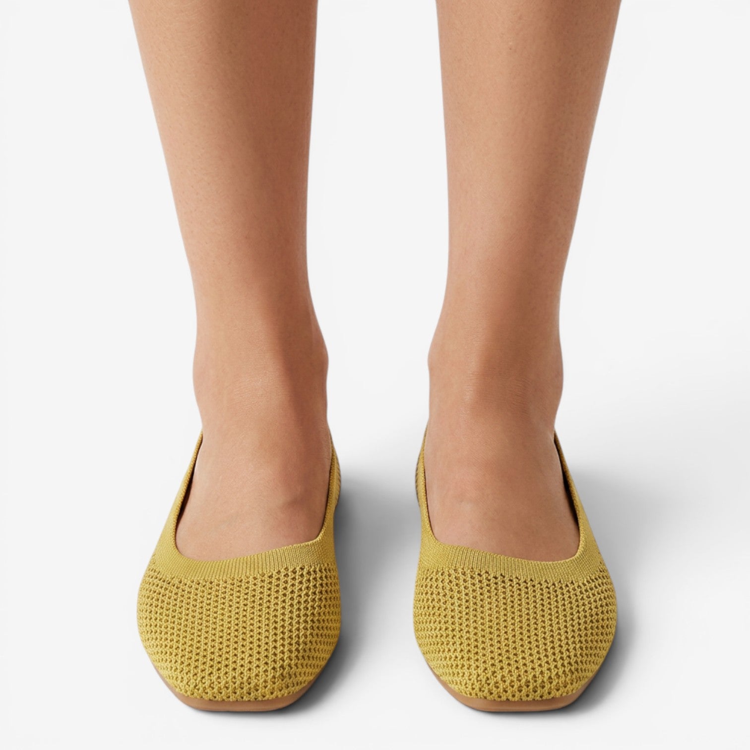 Mocasines de Malla con Punta Cuadrada para Mujer