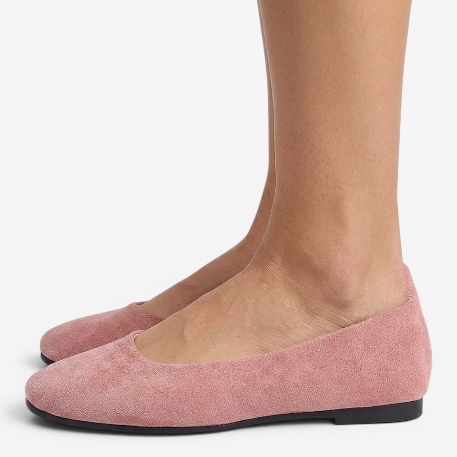 Mocasines de Ante con Punta Cuadrada para Mujer