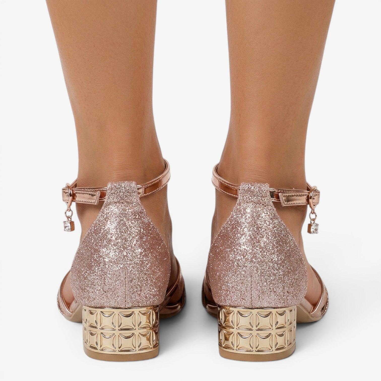Sandalias de Piel Sintética para Mujer